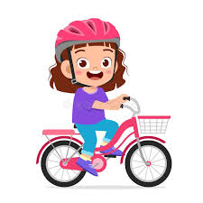 riding his/her bike